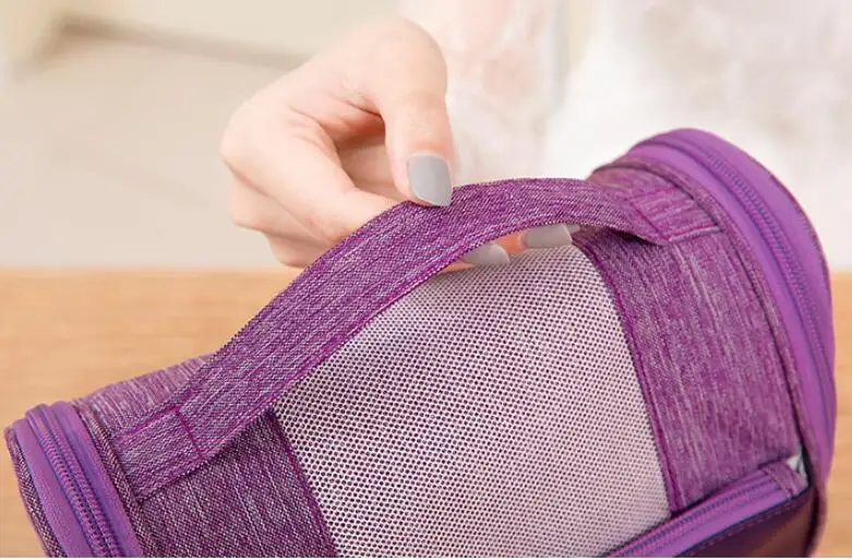 Мужская водонепроницаемая подвесная сумка для макияжа для женщин, органайзер для путешествий, косметички для влажного и сухого разделения, комплект туалетных принадлежностей, сумка для макияжа