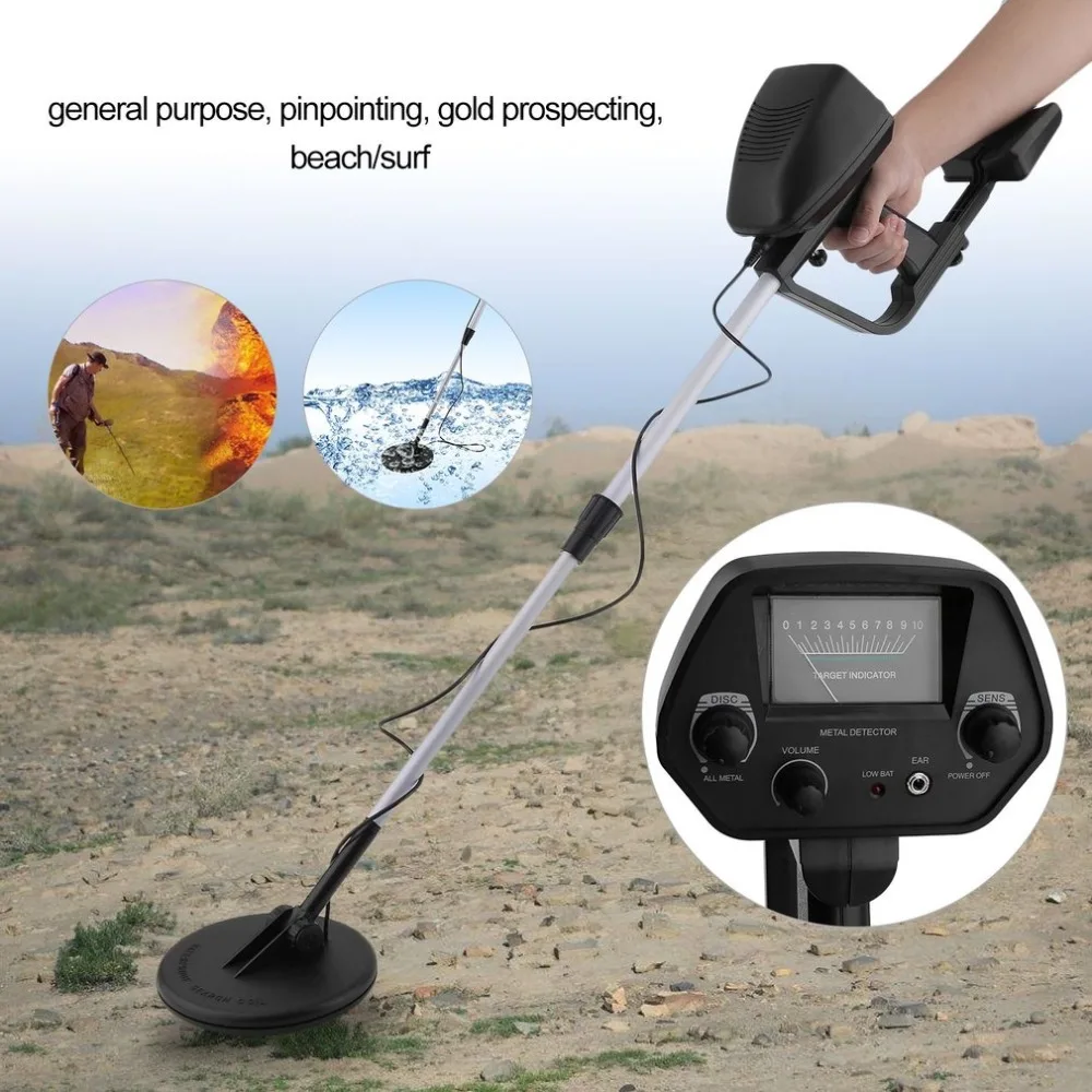 

5.0KHz Industrial Underground Metal Detector With Headphone Outdoor Treasure Hunter Sensitive Search Gold Waterproof Detector