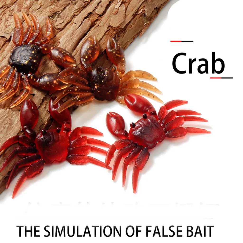 1Pcs Artificial Crab Lure Bait 3D Simulation Fishing Lures Soft Fish with Sharp Hooks June 17th | Спорт и развлечения