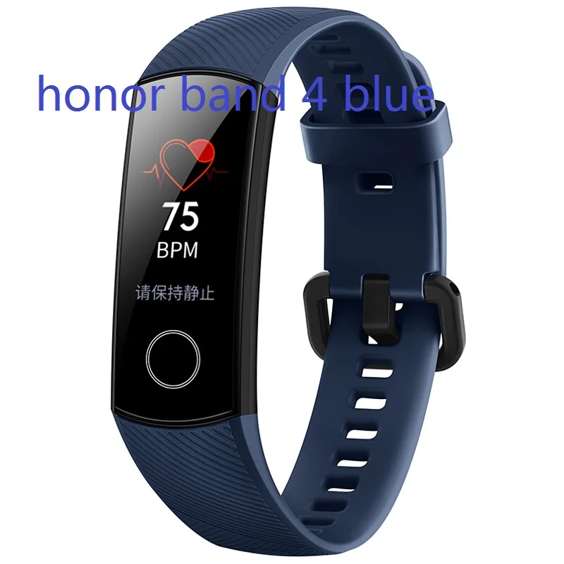 Huawei Honor Band 3 Honor band 4 смарт-браслет 5ATM водонепроницаемый для плавания фитнес-трекер умные часы пульсометр - Цвет: honor band 4 blue