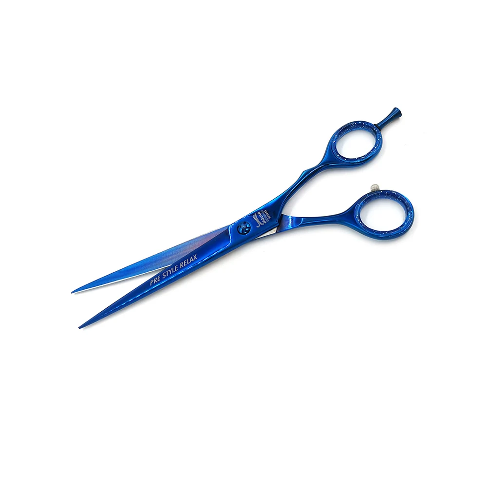 

7.5 Inches JAGUAR Brand Germany Full Blue Scissors Hairdressing Beard Scissors Sharp Blade Stainless Steel Scissors F-11