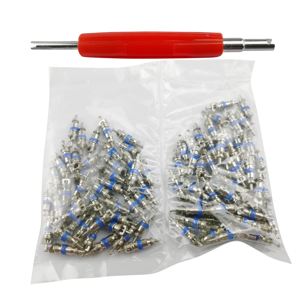 

100pcs A/C AC Schrader Valve Core Remover - Installer Tool R134A Refrigeration