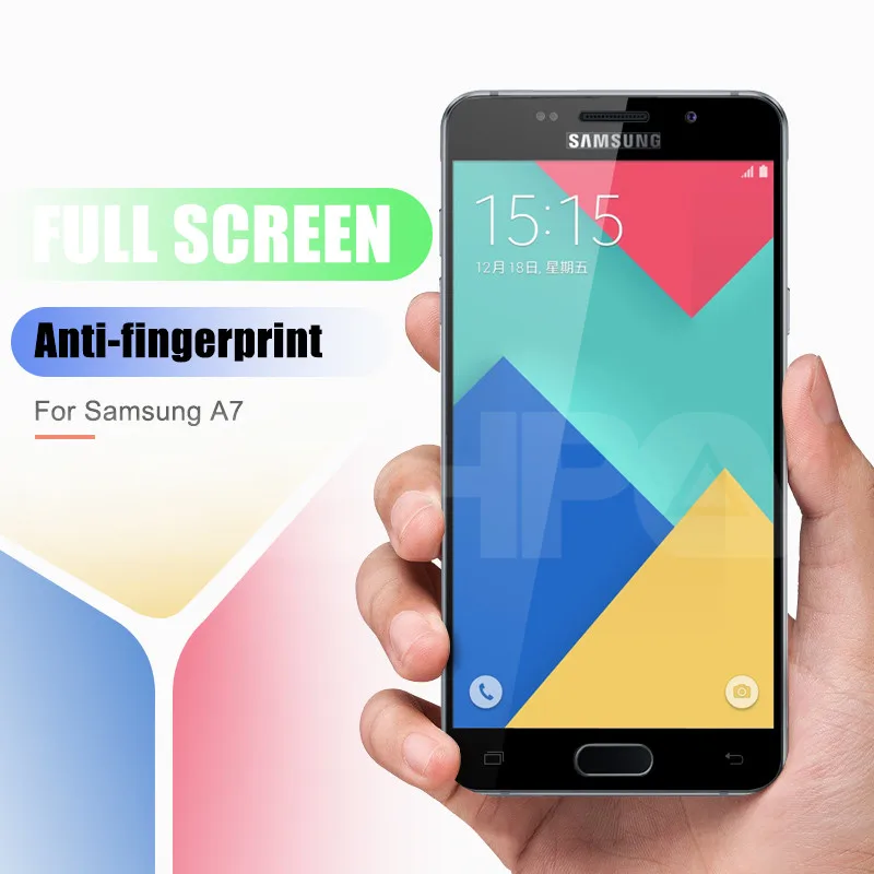 9D полное защитное закаленное стекло для Samsung Galaxy A3 A5 A7 J3 J5 J7 S7 9H Защитная пленка для экрана