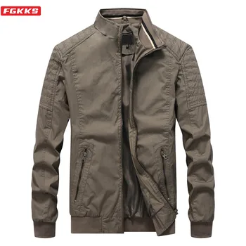 

FGKKS Fashion New Men Jackets Autumn Male High Quality Casual Jacket Men's Solid Color Brand Jackets Coats