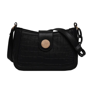 

Crossbody Bags for Women Birthday Gifts Solid Color Alligator PU Leather Women Handbag Tote Chain Underarm Shoulder Bag