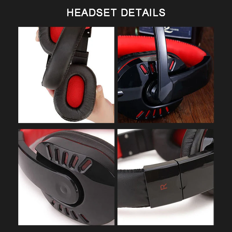 Pohiks 1pc 3 5mm Wired Stereo Gaming Headset Professional LED Luminous Games Headphone With Mic For PC Computer Laptop
