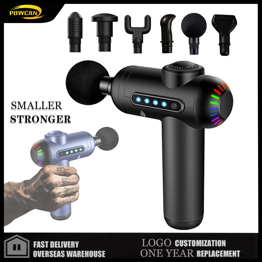 POWCAN Massage gun Fascia глубокий массажер для мышц фитнес массаж Электрический облегчения