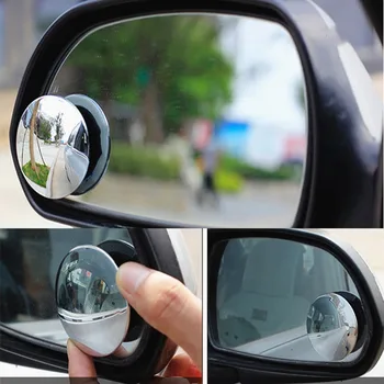 

Car 360 Degree Safety Framless Blind Spot Mirror Wide Angle Round Side Convex Mirror Small Blindspot Rearview Parking Mirror