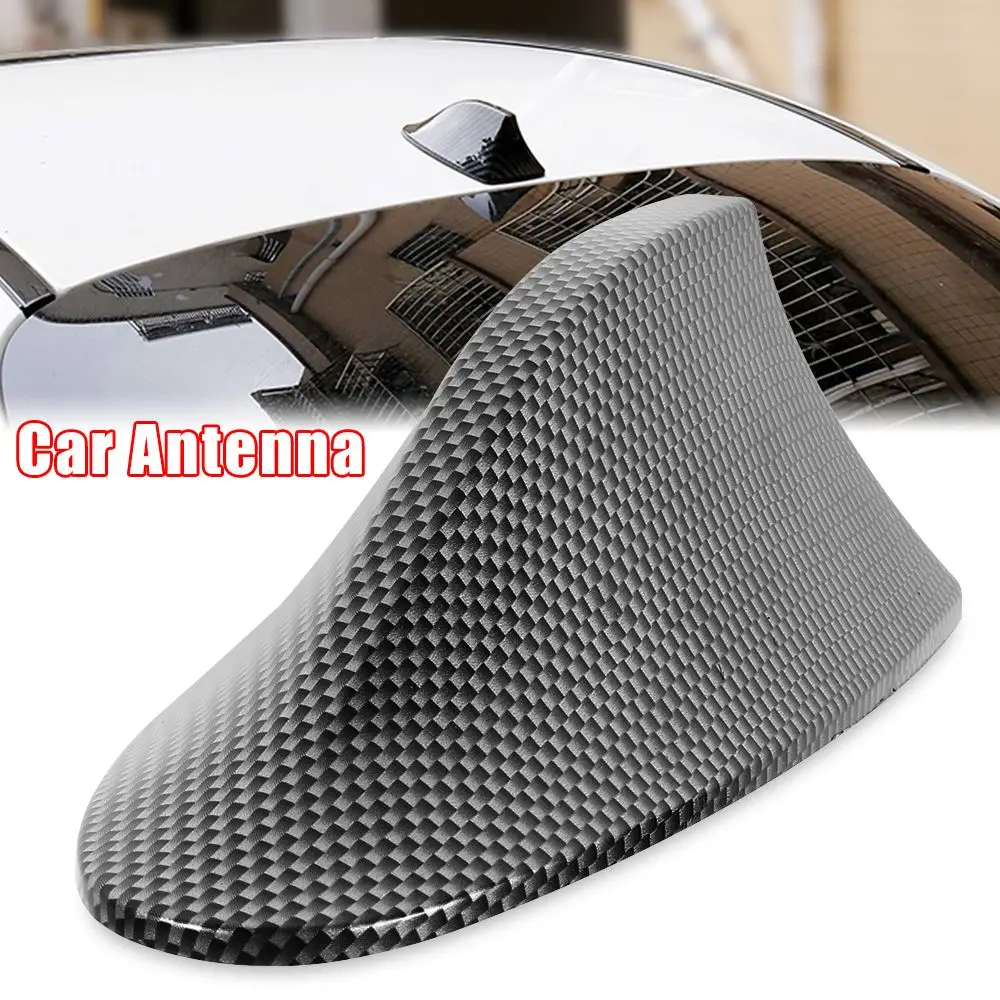 

Car Shark Fin Antenna Carbon Fiber Auto Car Radio Signal Aerials Fit for BMW/Honda/Toyota/Hyundai/VW/Kia/Nissan
