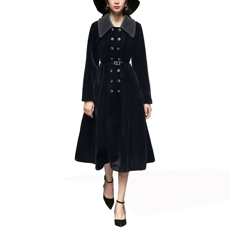 

Faux Fur Coat Women Winter Jacket 2020 New Luxury Warm Thicken Overcoat Streetwear Female Long Parka Mujer Abrigos LX377