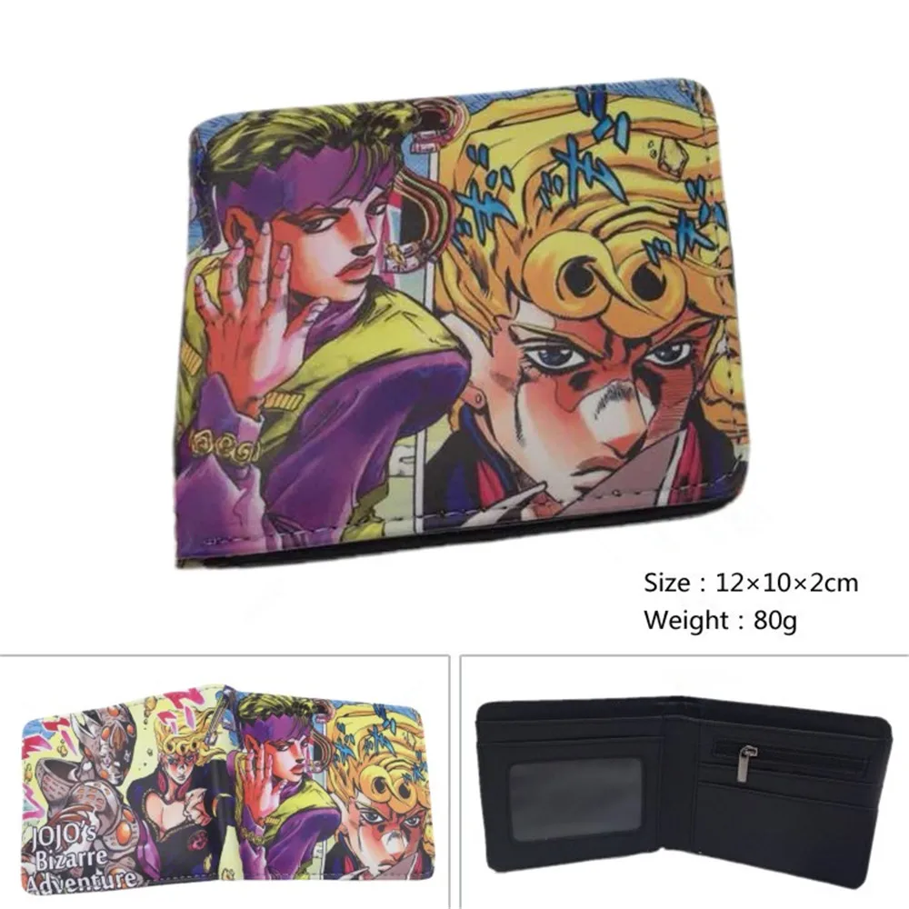 Аниме adventure jojo бумажник Для мужчин кошелек с держатель для карт отделение для монет Для женщин Подарочный Кошелек для монет