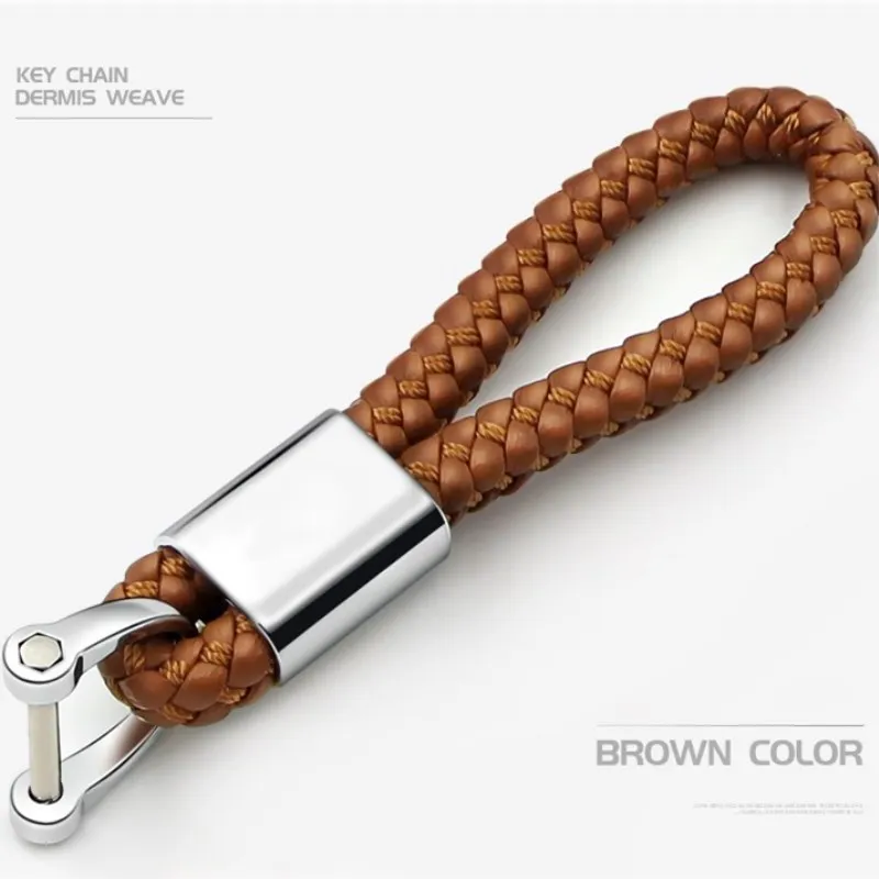 Брелок с логотипом автомобиля модный металлический и кожаный брелок для ключей