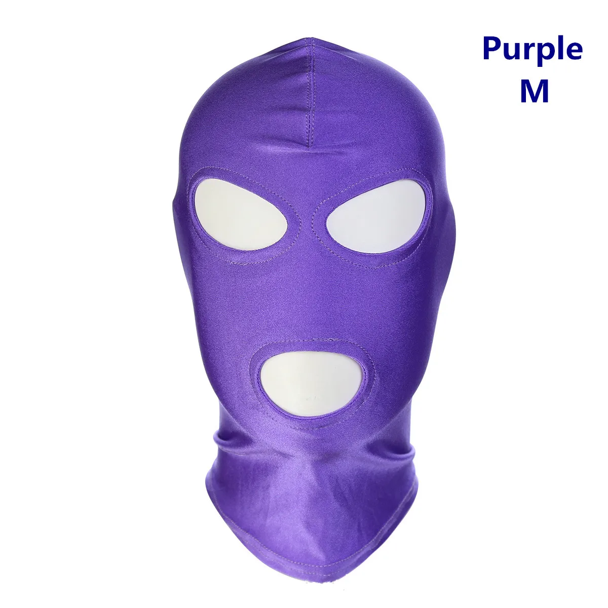 30 стилей, высокое качество, сексуальная, унисекс, дышащая маска с капюшоном для БДСМ, связывание, ролевые игры, косплей, костюм для вечеринки на Хэллоуин, ночное белье - Цвет: Purple A M