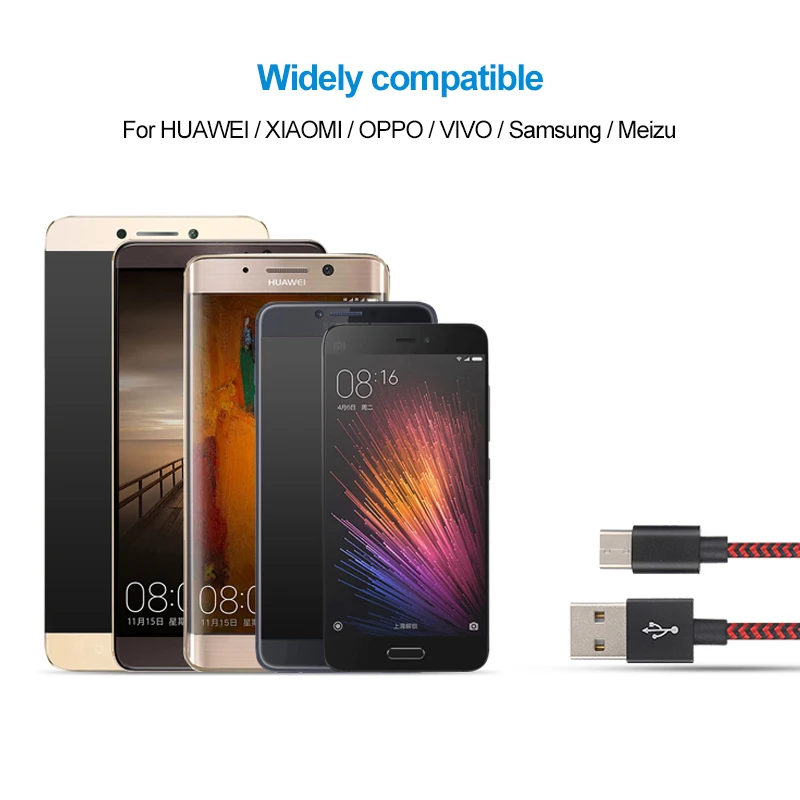 Usb type-C кабель для Xiaomi Xaomi redmi k20 pro USB C кабель для мобильного телефона Быстрая зарядка type C кабель для vivo usb type-C устройств