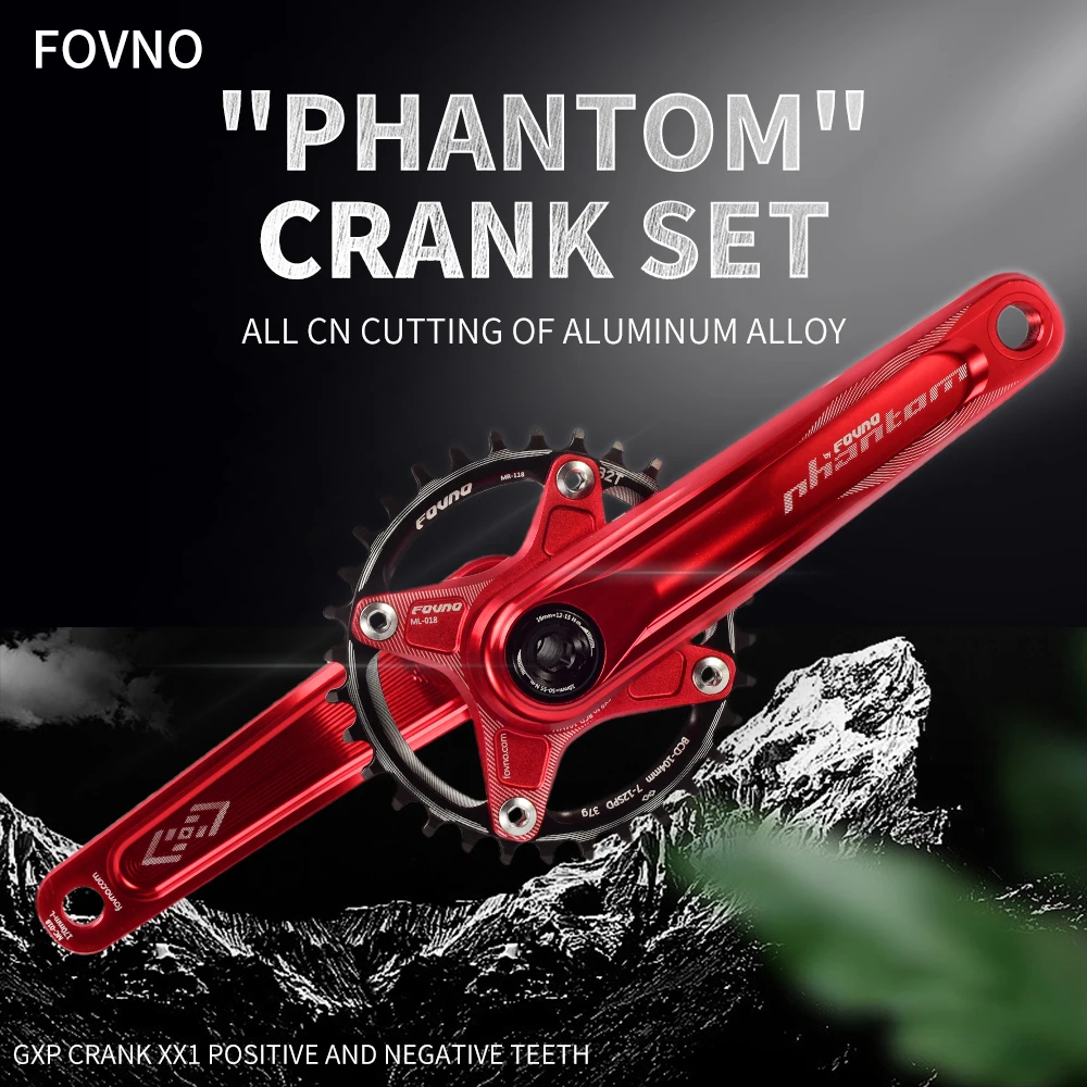

Fovno GXP Bicycle Crank Mountain bike crankset aluminum alloy bicycle crank aluminum alloy MTB bicycle crank bike parts