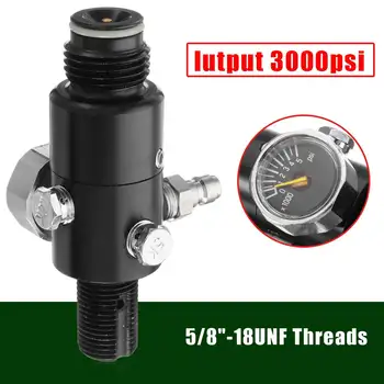 

New 5/8''-18UNF Thread Paintball Valve Regulator 3000psi HPA Air Tank Output Pressure 800psi Underwater Breathing Accessory