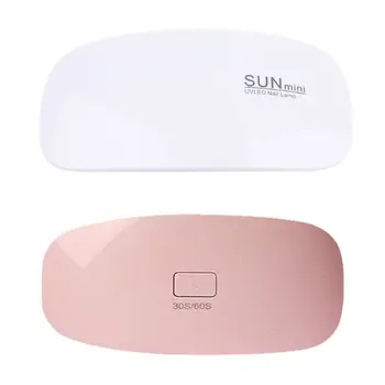 

Portable 6W Mini UV Dryer UV Resin Curing Lamp 30s 60s Timer Nail Art Manicure Gel Dryer USB Charge Jewerly Making Tools