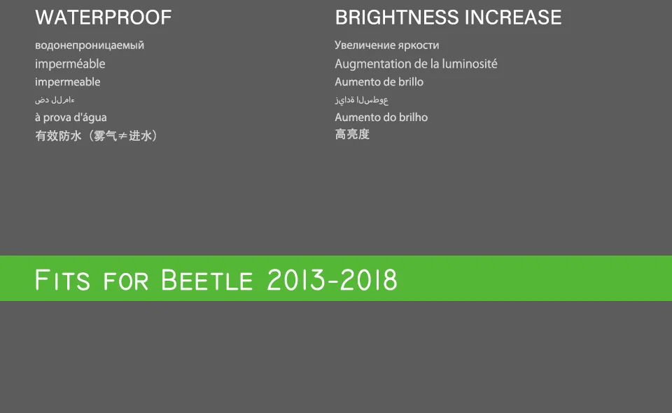 Lâmpada de Cauda para o Carro Luzes da Cauda Sinal de Halogéneo Luzes de Nevoeiro Acessórios de Carros Beetle Levou Running Luz Drl Tuning vw 2020-2020 Day 5 Luzes p carro