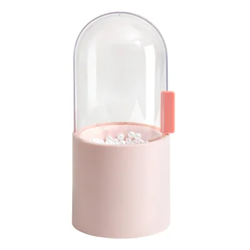 

Waterproof Transparent Dustproof ABS Pearl Multifunctional Bathroom Eyebrow Pencil Makeup Brush Box Portable Cosmetic Container