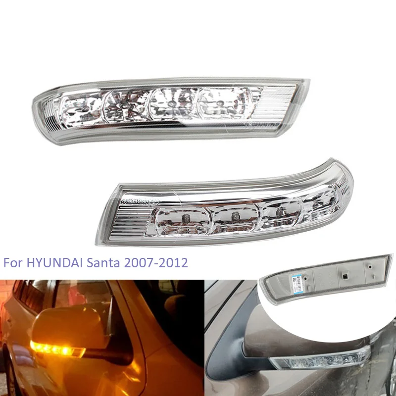 

YTCN Rearview Mirror Turn Signal Light For Hyundai Santa Fe 2010-2012 for Veracruz IX55 2007-2012 Indicator Blinker Repeater