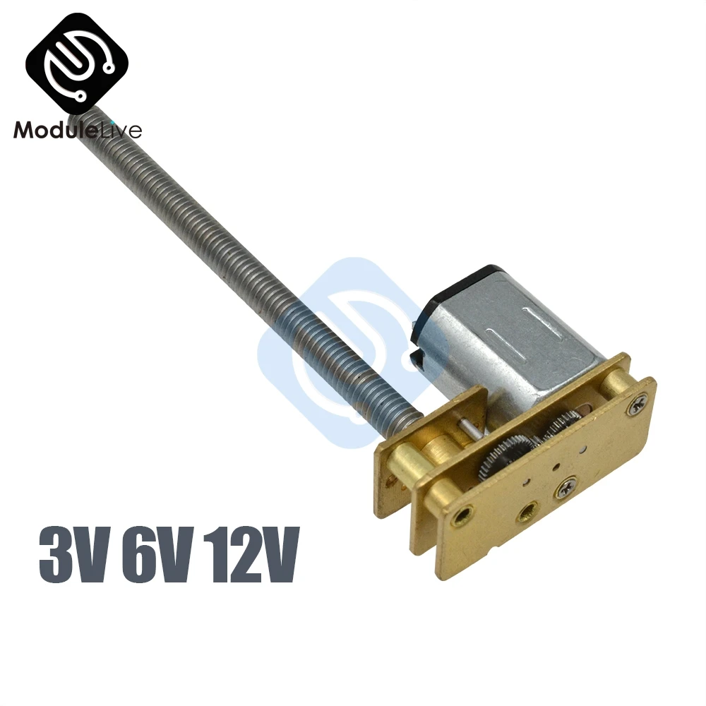 GA1024 N20 M4 * 55 постоянный ток 3 в 6 12 В 100 150 200 300 400 600 об./мин. редукторный двигатель с