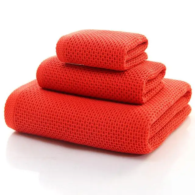 Large Cotton Hand Towel Face Towel Bath Towels 3-Piece Set 75g