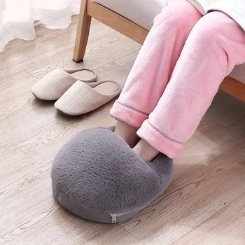 

Electric Heating Foot Warmer Pad 3 Colors Detachable Washable USB Ports Heated Slippers for Home Office Gifts Warming Products