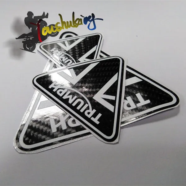 

one pcs racing helmet 3m Set of stickers for triumph logo Motorcycle Fuel Tank Sticker Warning Label Warning Sticker