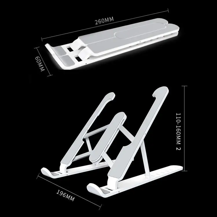 Adjustable Portable Tablet Laptop Desk Holder Stand Folding for MacBook/ HP/ Samsung