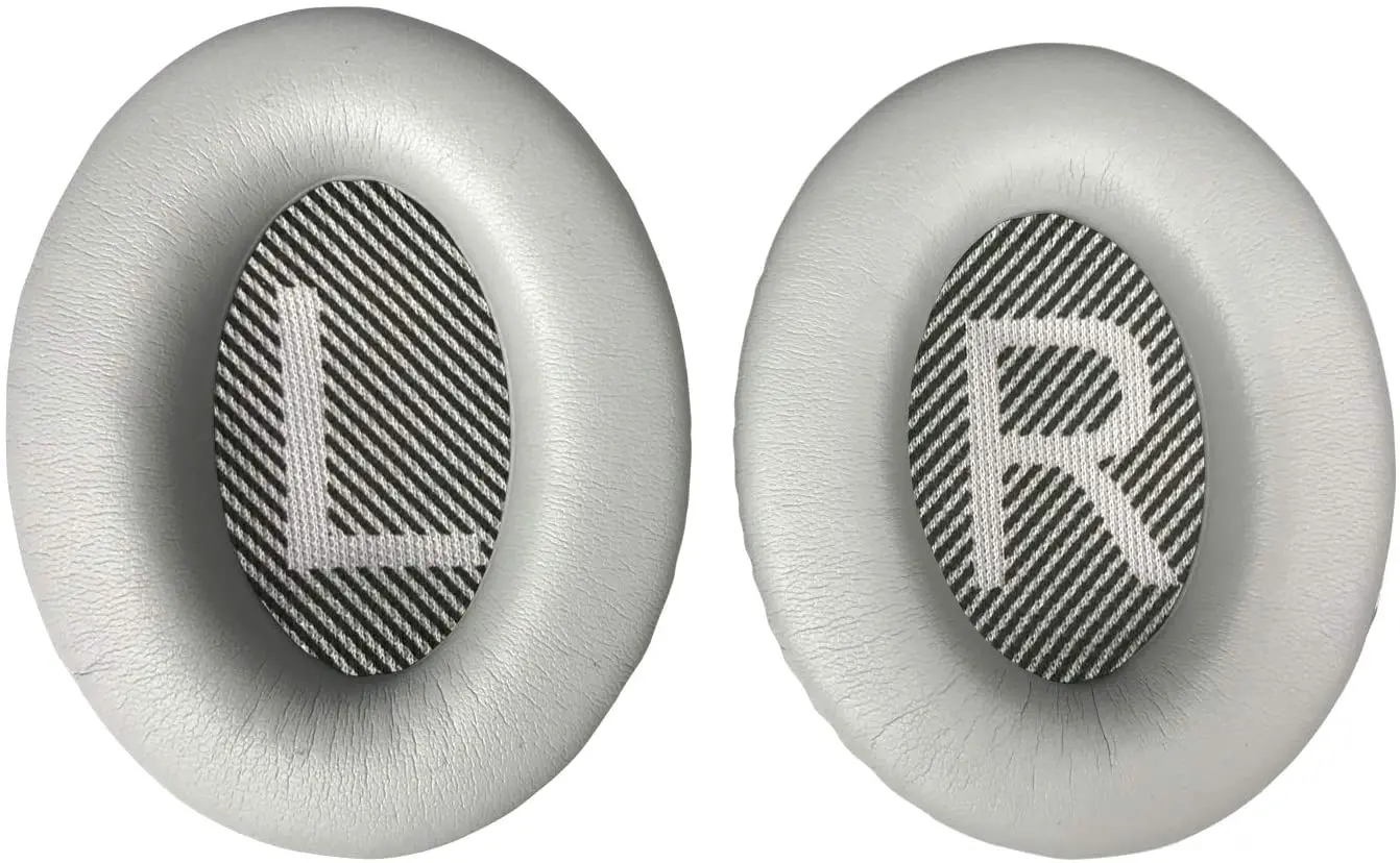 Сменные амбушюры для накладных наушников Bose QuietComfort-35 (QC-35) и II (QC-35 II) (серебристые) |