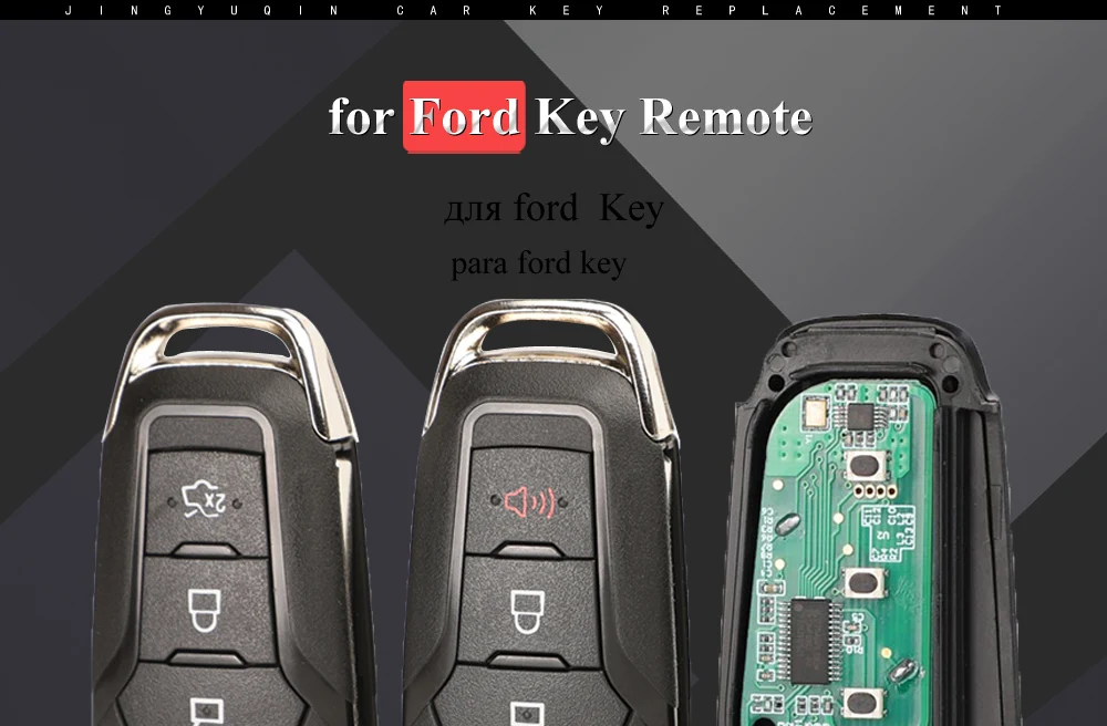 Keyforkess Chiave a Distanza di Vibrazione Fob 3 Bottoni 315/433Mhz N5F-A08TAA ID49 per Ford S-MAX Galaxy Mondeo Mk2 Mk7 explorer Ranger - H3e17b7d2b81d44c1bf864615d2e8e379n