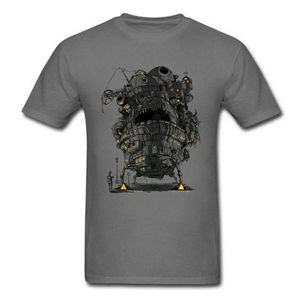 Howls_Clamped_Castle_1384 Tops T Shirt Rife Round Neck Personalized Short Sleeve 100% Cotton Mens T-shirts Cool Top T-shirts Howls_Clamped_Castle_1384 carbon