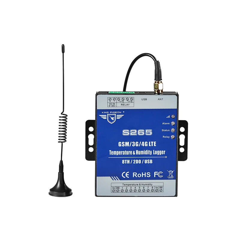 S265 Data Logger Alarm 2G/3G/4G Temperature Humidity GSM Remote Controller SMS/Call Alert Security System IOS Android APP | Инструменты