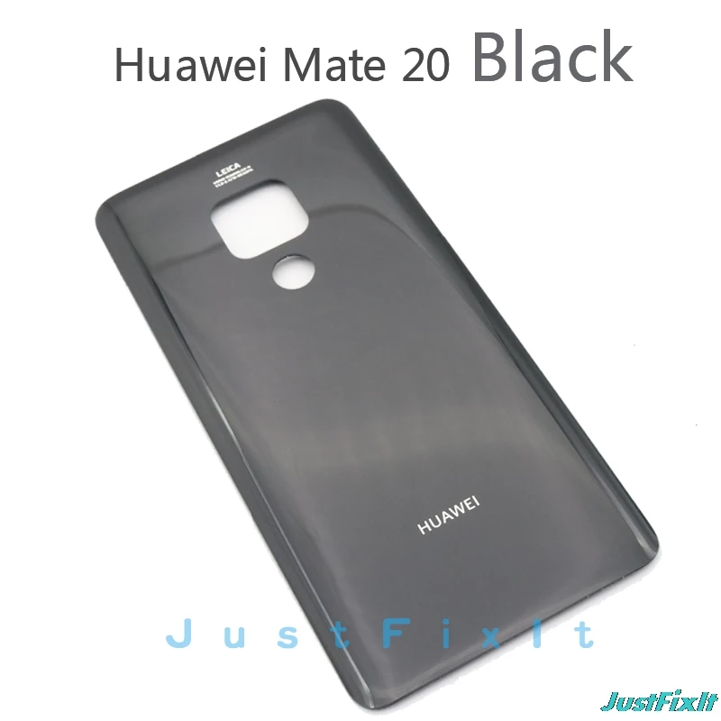 Для huawei mate 20 Крышка батарейного отсека Замена оригинальная крышка батарейного отсека задняя стеклянная панель Задняя Дверь Корпус чехол - Цвет: Black For Mate 20