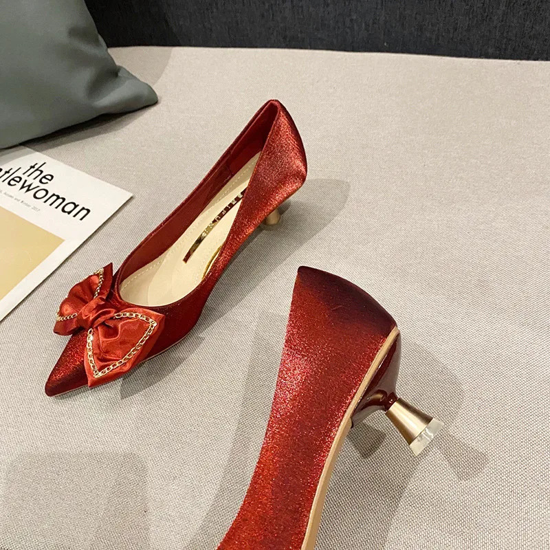 Wedding Shoes for Women 2022 Party Night Elegant Women Heels Sexy Luxury