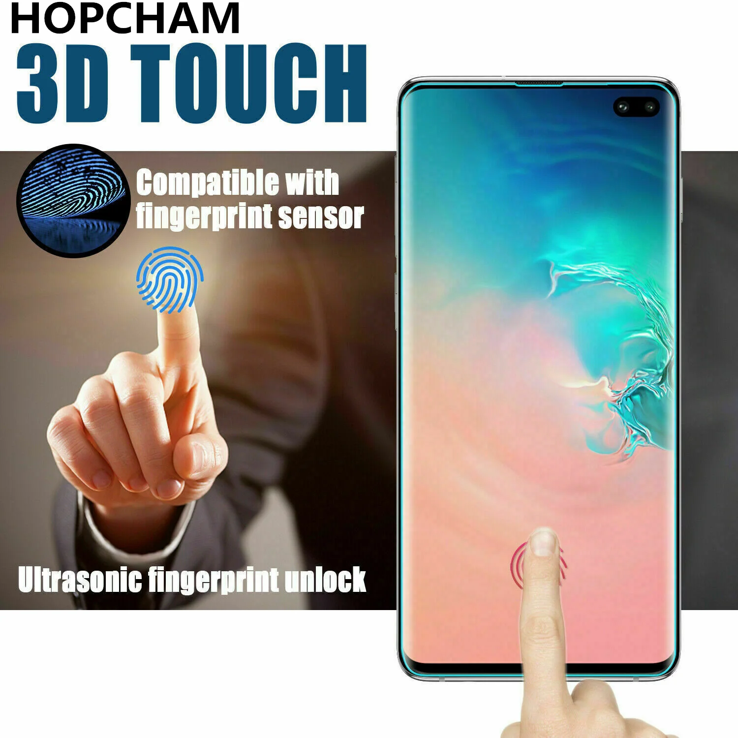 Жидкое УФ-стекло 9H для Samsung Galaxy S21 S10 S20 Plus S9 полное клеевое покрытие защитная