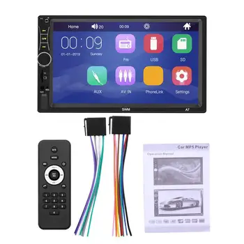 

2 Din Car Multimedia Player GPS Navigation with Map 7 inch HD Touch Screen Wireless Radio MP3 MP5 Player Radios