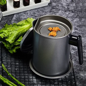 

Container Pot Large Capacity Keeper Grease Oil Strainer With Filter For Deep Fryer Easy Clean Stainless Steel Cooking Kitchen