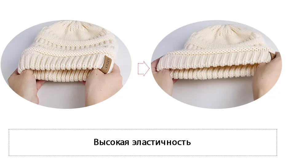 ICEbear женская зимняя шапка бини женская шапка с помпоном из натурального меха громоздкая вязаная F-HTWL014