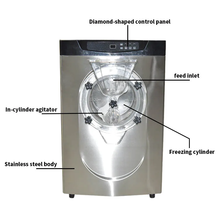 Ice Cream Maker for Commercial Use-New Generation-Full Automatic Metal parts