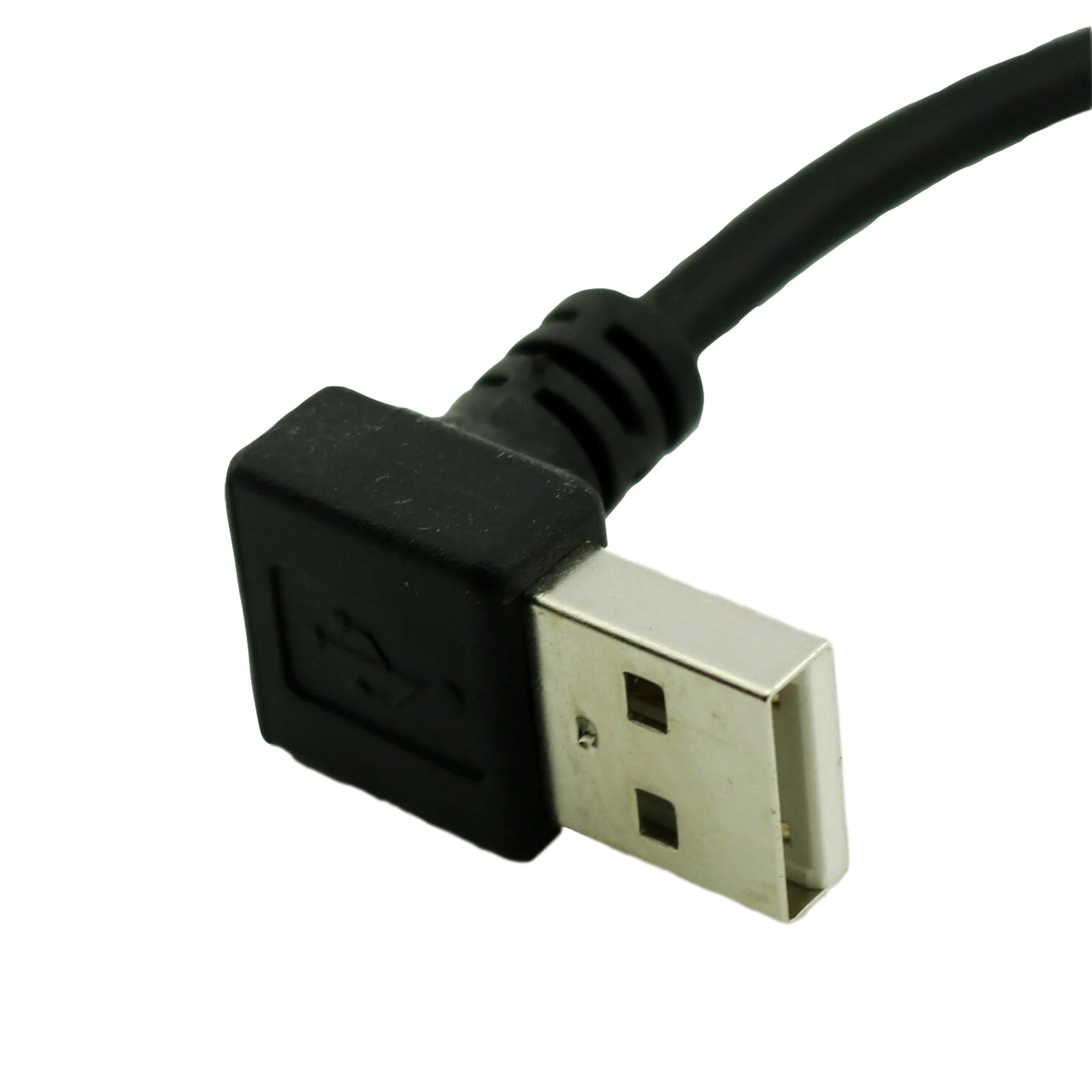 10 шт. USB 2,0 Тип A папа вниз угол к мини-usb 5 Pin B мужской вниз под углом 90 градусов данных зарядное устройство Кабель-адаптер шнур 25 см
