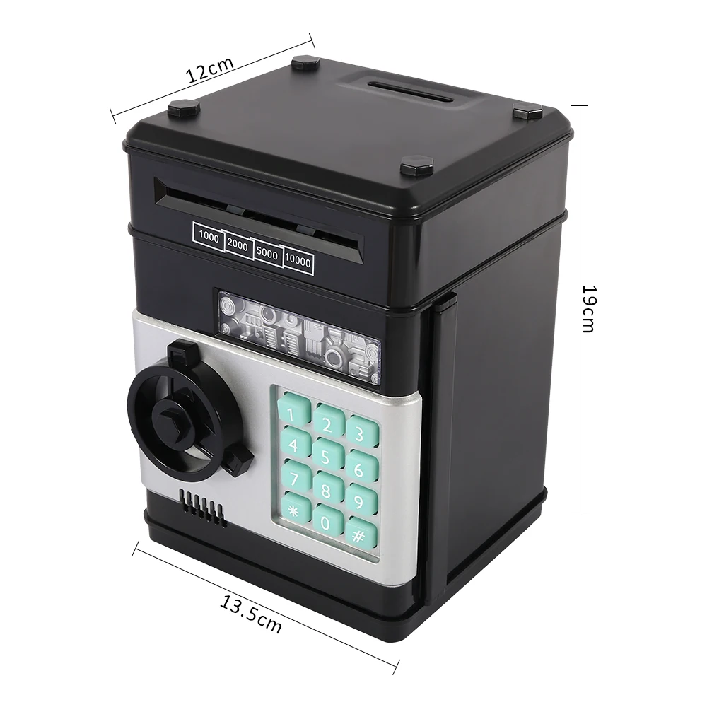 Электронный Копилка Банкомат пароль наличные монеты сберегающая коробка Сейф