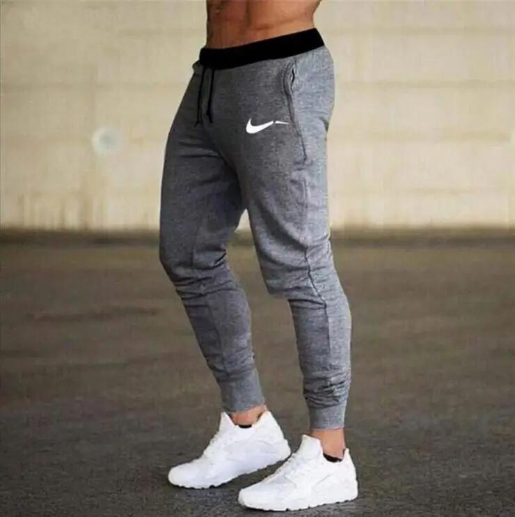 Зимние мужские штаны для бега, Мужские штаны для спортзала, фитнеса, бодибилдинга, пробежек, тренировок, мужские повседневные хлопковые брюки-карандаш