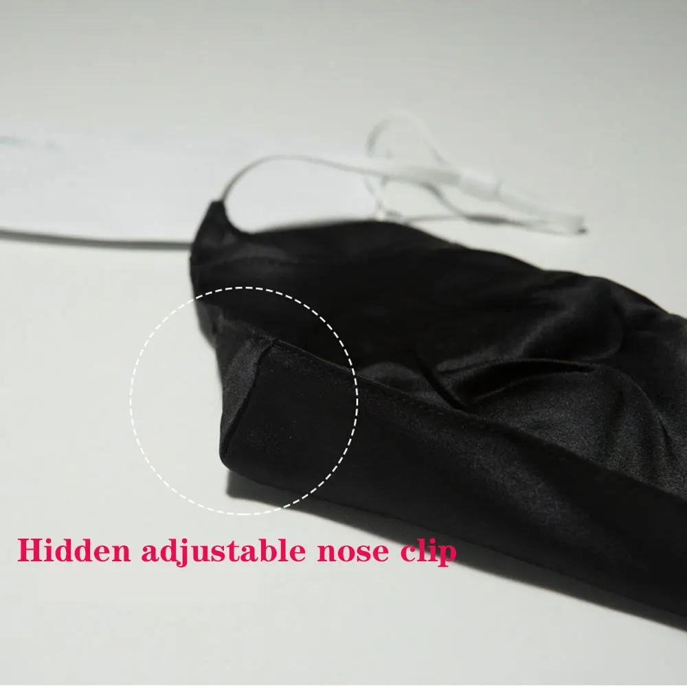 Mulberry Silk Masks With PM2.5 Filter Natural Silk Face Mouth Masks Dust Proof Women Men Fashion Washable face mask