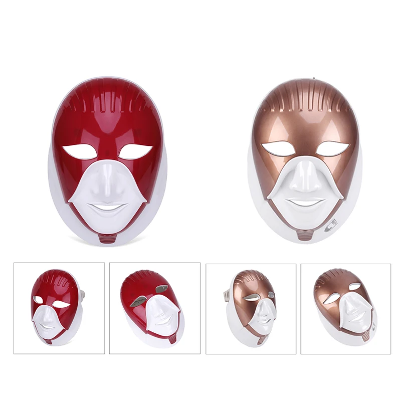 Новейший стиль, светодиодная маска для лица, фотон, красный светильник, терапия, маска от акне, красота, тушь для ресниц, светодиодная, для лица, 7 цветов, уход за лицом, лечение, красота