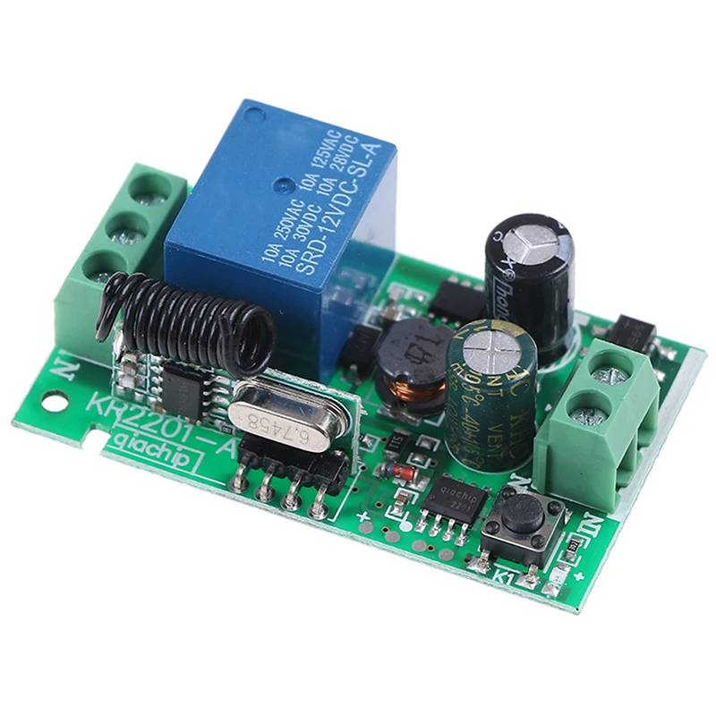 AC85V~220V 1CH -105Db Remote Control Light Switch Relay Output Radio Receiver Module Instrument Parts Accessories