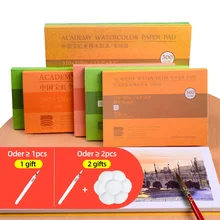 

100% Cotton Watercolor Sketchbook 300g/m2 Water Color Drawing Paper Book Student Transfer Paper Papel Para Acuarela Art Supplies
