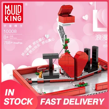 

Mould King 10008 MOC Series Love Confession Book Building Blocks 758pcs Bricks For Girl Valentine's Day Gift
