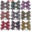 2 PCS 4 inches Plaid Festive Accessories Tartan Bow Hair Clips Scottish Bow Barrettes for Kids Baby Girls 3