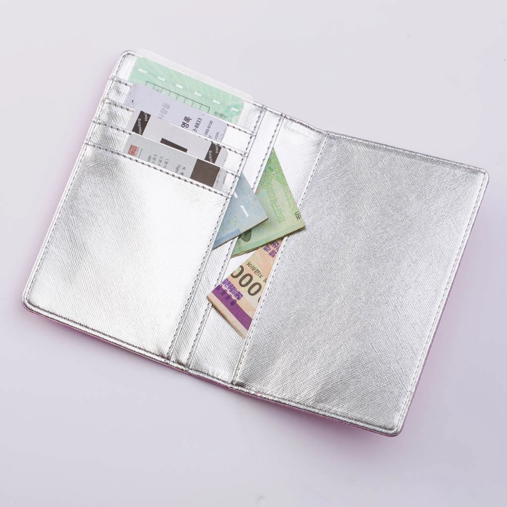 Fashion Trend Women Men ID Credit Card Banquet Letter Card Holder Coin Bag Travel Wallets Holder Double Open 812